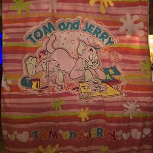 Vintage Tom And Jerry Queen Size Duvet + Pillowcase